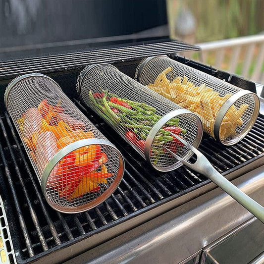 Cylinder Grill Basket - Trek&Hive