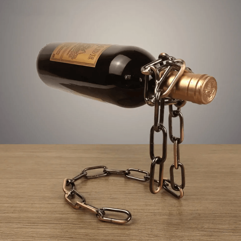 magic-iron-chain-wine-bottle-holder